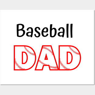 Baseball Dad Fun T-shirt Design Posters and Art